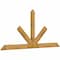Ekena Millwork Saratoga Rough Sawn Timber Gable Bracket, Western Red Cedar, 108"W x 49"H x 2"D x 6"F, 11/12 Pitch GBW108X49X0206SAR00RWR - alternate 2